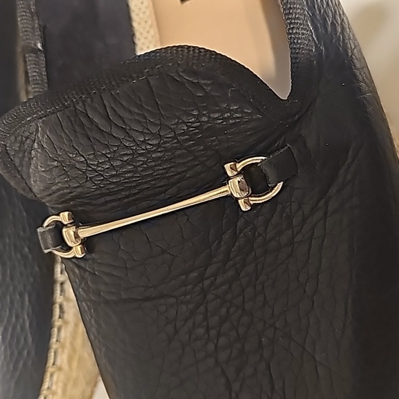 Steven By Steve Madden Womens Ellaine Leather Espadrilles Black Size 9.5M - Picture 4 of 9